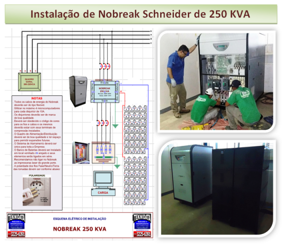 Instalação nobreak